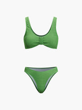 Solid Knotted Two Piece Bikini Set